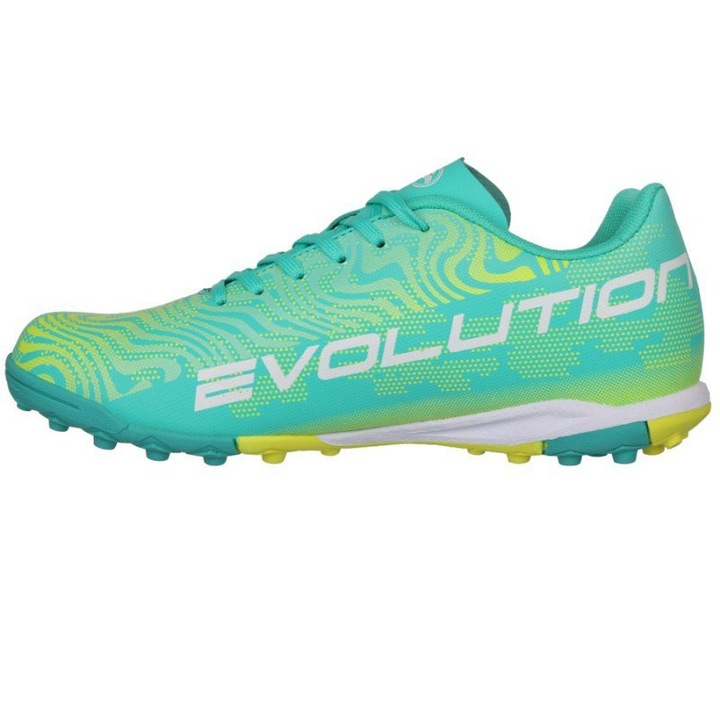Детски футболни обувки с връзки Joma Evolution за синтетичен терен EVJW2415TF, 38 EU, Turquoise