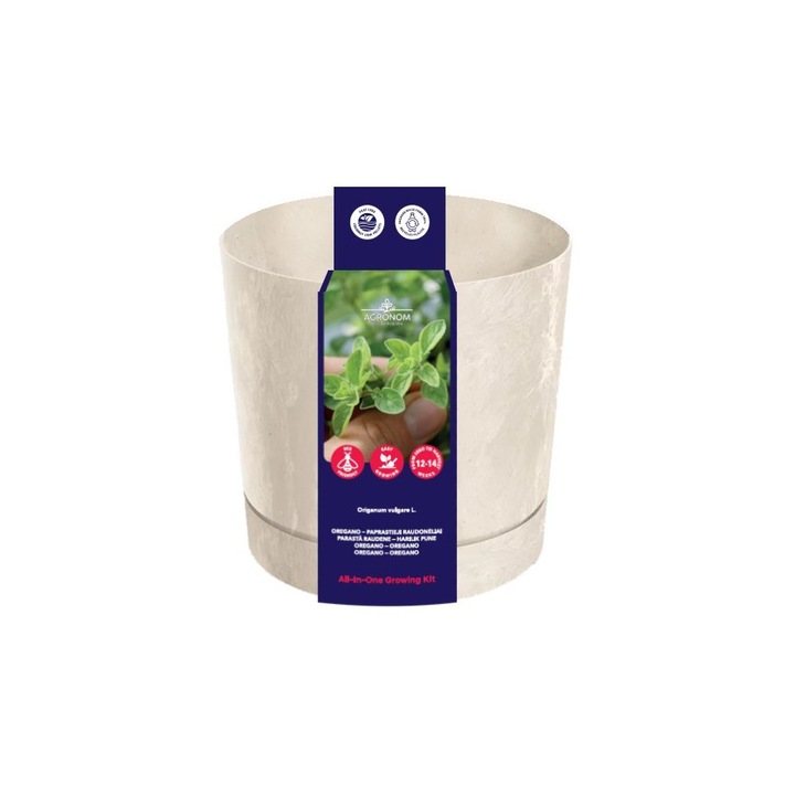 Oregano, Set de cultivare plante aromatice, Agronom, 1 buc