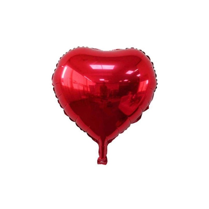 Piros szív alakú fólia lufi