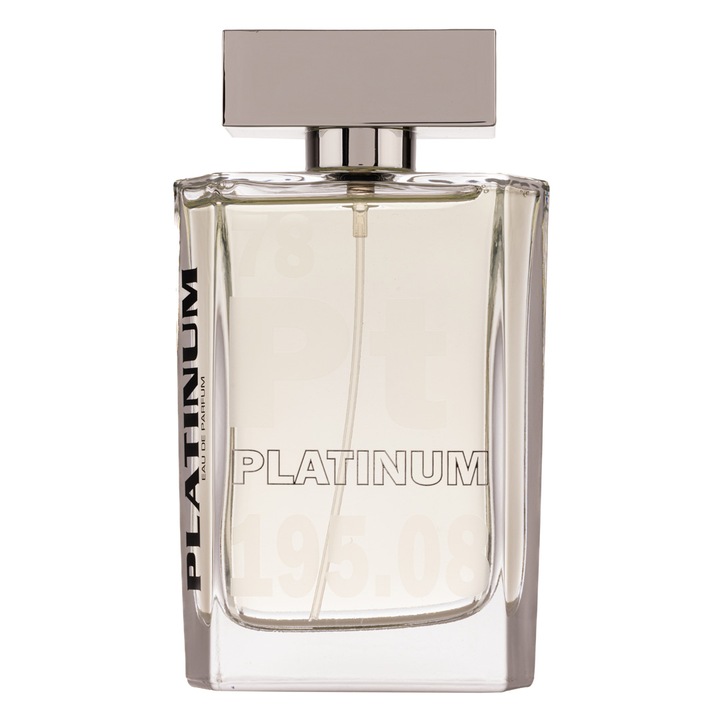 Apa de Parfum Platinum, Fragrance World, Barbati, 100ml