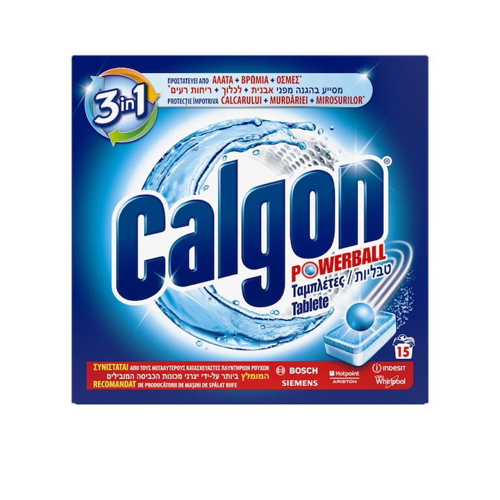 Calgon Anticalcar, Tablete, 15 buc
