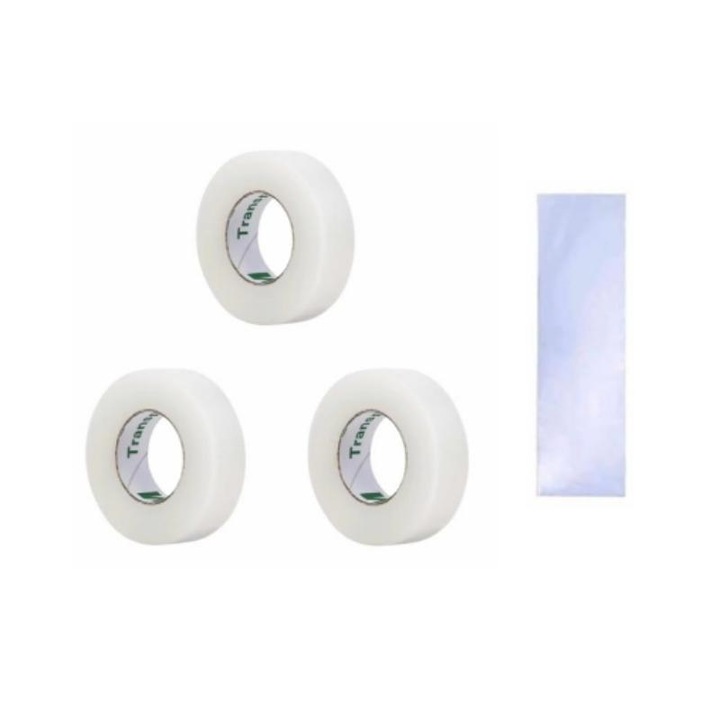 Set 3 benzi leucoplast transparent chirurgical, impermeabil Transpore 3M si folie termica pentru telecomanda onelash