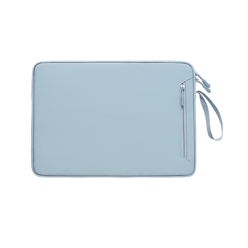 Geanta pentru laptop, portabila, impermeabila, rezistenta la zgarieturi, cu pernuta de bumbac incorporata, efect rezistent la socuri, albastru, material textil Oxford, 15.4inch