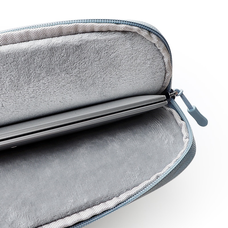 Geanta pentru laptop, portabila, impermeabila, rezistenta la zgarieturi, cu pernuta de bumbac incorporata, efect rezistent la socuri, albastru, material textil Oxford, 15.4inch
