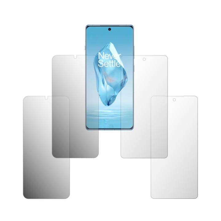 4 db Folie24 képernyővédő fólia, OnePlus Ace 3-hoz, 2X Ultra-Clear + 2X matt, teljes kijelzős lefedettség és tokbarát, tapadó, rugalmas, önregenerálódással
