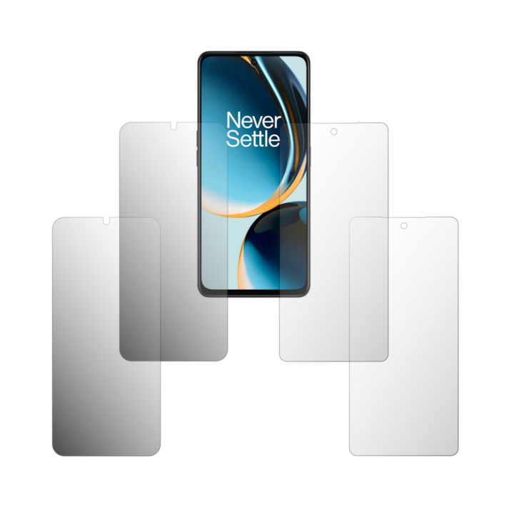 4 db Folie24 képernyővédő fólia készlet, OnePlus Nord N30-hoz, 2X Ultra-Clear + 2X matt, teljes kijelzős lefedettség és tokbarát, tapadó, rugalmas, önregenerálódással