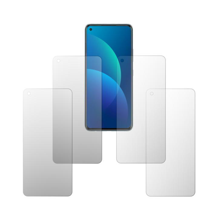 Set 4X Folie Protectie Ecran Folie24, pentru Oppo F21 Pro, 2X Ultra-Clear + 2X Mate, Acoperire Full-Display si Case-Friendly, Adezive, Flexibile cu Auto Regenerare