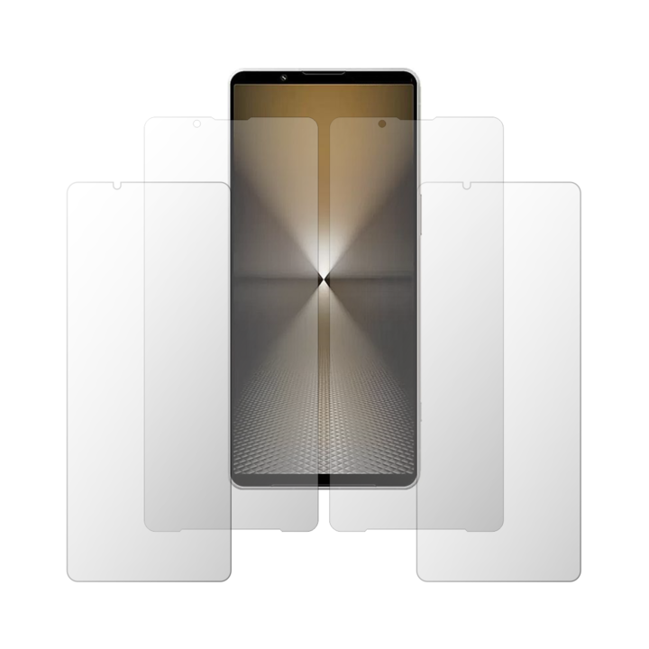 Set 4X Folie Protectie Ecran Folie24, pentru Sony Xperia 1 VI, 2X Ultra-Clear + 2X Mate, Acoperire Full-Display si Case-Friendly, Adezive, Flexibile cu Auto Regenerare