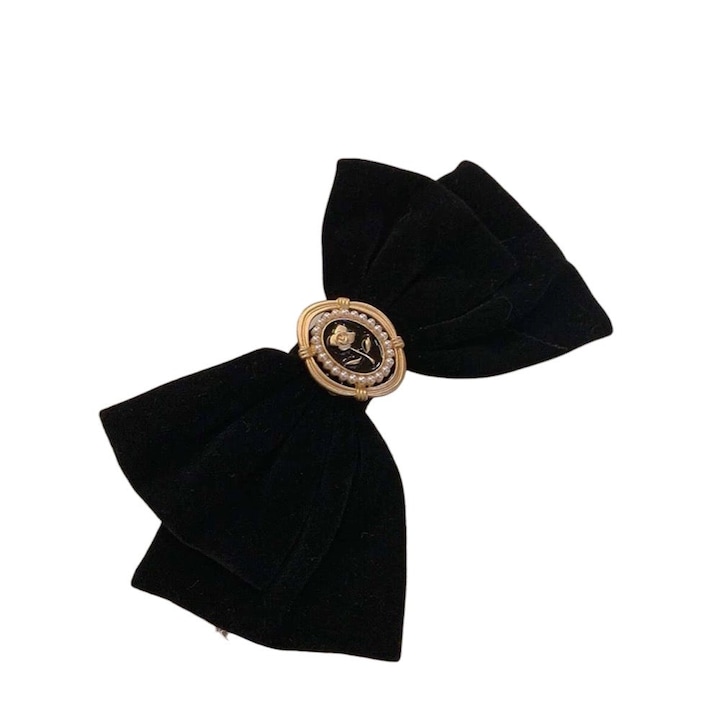 Funda de par, neagra, cu accesoriu vintage, Athanasia C10