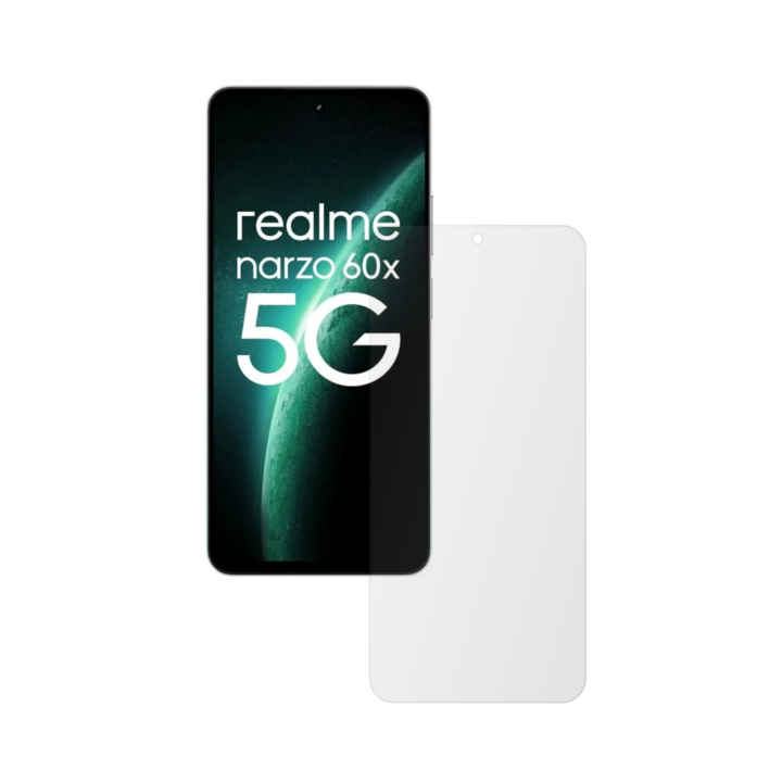 ISkinz Самовъзстановяващо се защитно фолио за екран за Realme Narzo 60x - Удобен за калъф, Invisible Skinz UHD, ултра-прозрачен силикон с пълно покритие, залепващ и гъвкав