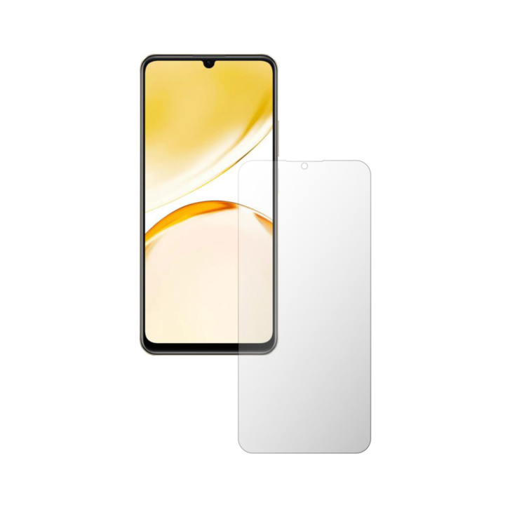 Комплект от 2X iSkinz протектор за екран за Realme Narzo N53 - подходящ за калъф, невидим Skinz HD, ултра-прозрачен силикон с пълно покритие, залепващ и гъвкав