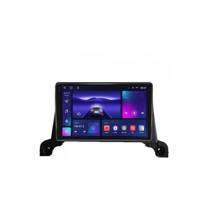 Navigatie dedicata cu ecran QLED 2K NaviMag 8-core 2GHz 4+64GB Android Bluetooth Radio GPS Wireless Carplay Slot SIM 4G Peugeot 3008/5008 2016 - 2020