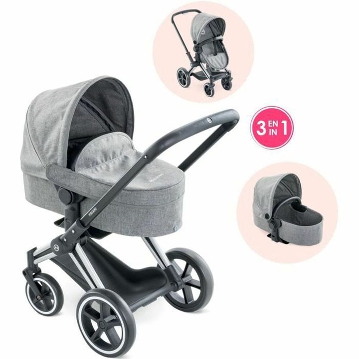 Количка за кукли Corolle Cybex 3 в 1, унисекс, 62x70x40,5 см, сива, 3 години