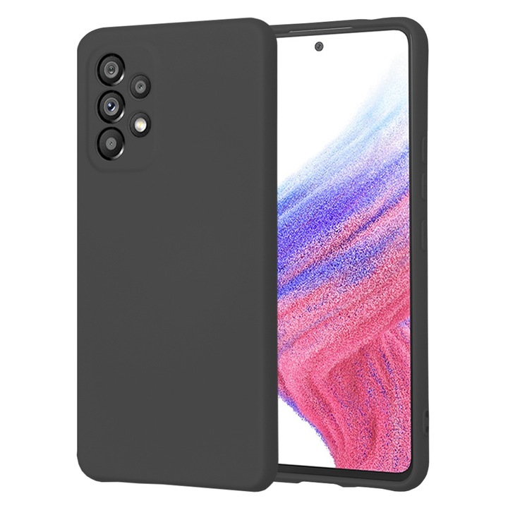 Husa pentru Samsung Galaxy A53 5G, Techsuit SoftFlex, Black