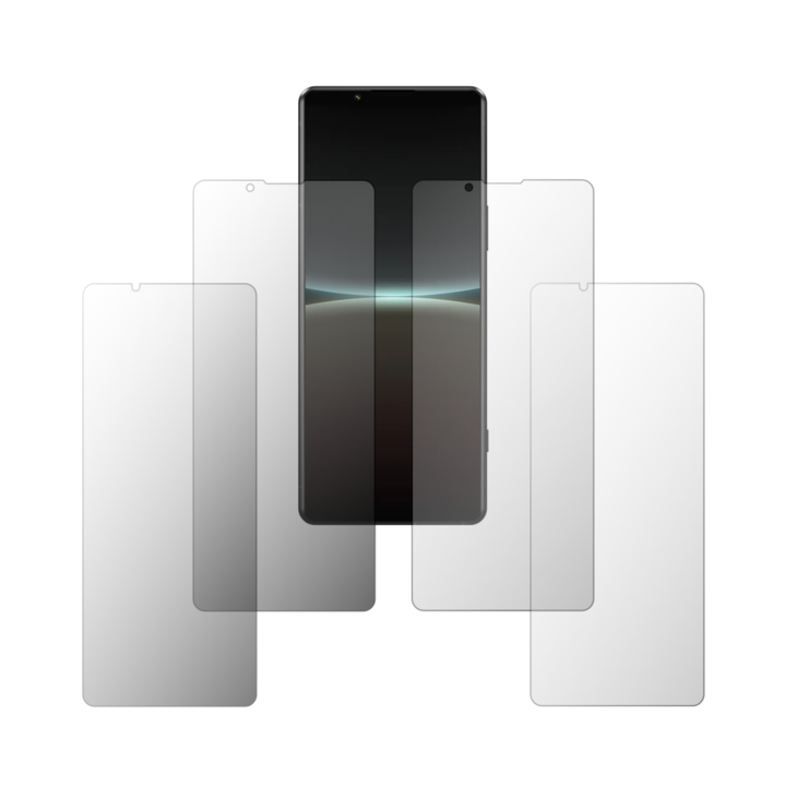 Комплект от 4 протектора Folie24 за екран, за Sony Xperia 5 IV, 2X Ultra-Clear + 2X Matte, пълно покритие на дисплея и удобни за калъфи, залепващи, гъвкави със саморегенерация