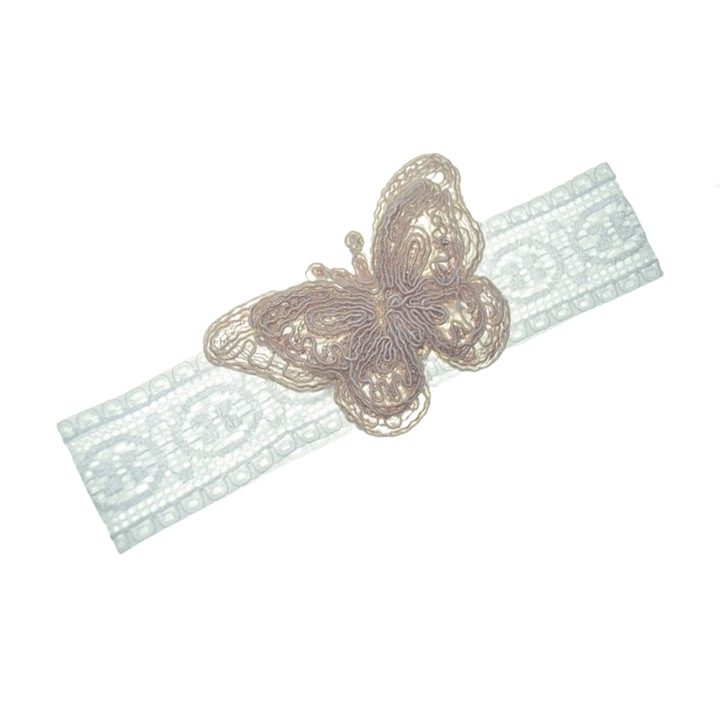 Лента за глава за момиче Mini Junior BNTMJ-1, Бяла 40 СМ