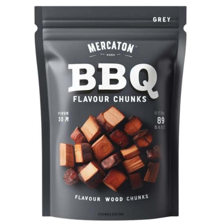 Aschii pentru afumare Mercaton, Lemn Stejar Infuzat, Aroma Whiskey, 350g