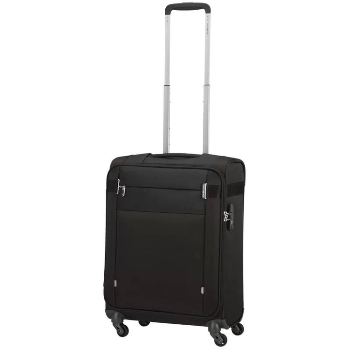 Troler cabina Samsonite Citybeat Spinner, 55x40x20 cm, 42 litri, negru