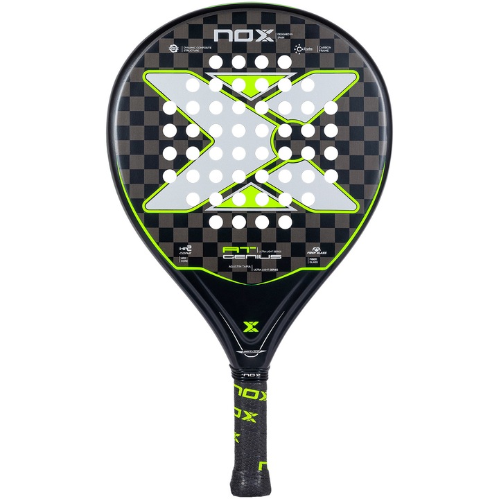 Racheta padel Nox AT10 Genius Ultra Light, negru/verde