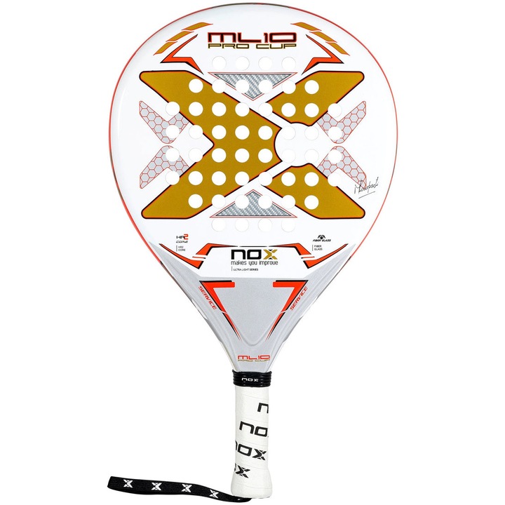 Racheta padel Nox ML10 Pro Cup Ultra Light, alb/gold