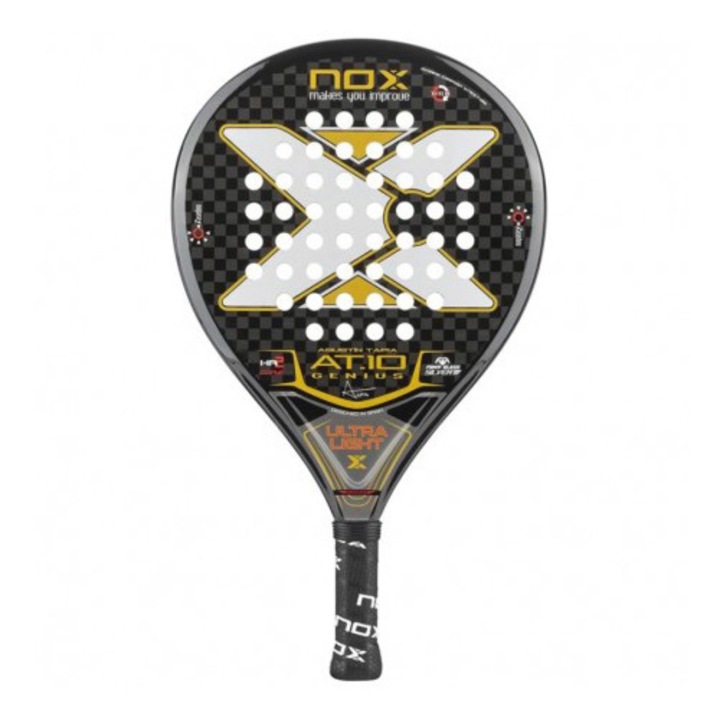 Racheta padel Nox AT10 Genius Ultralight, gri/alb