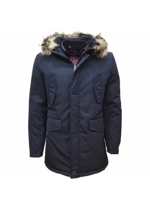 Jacheta unisex BY SERCO Blana de oaie Albastru, 2XL INTL