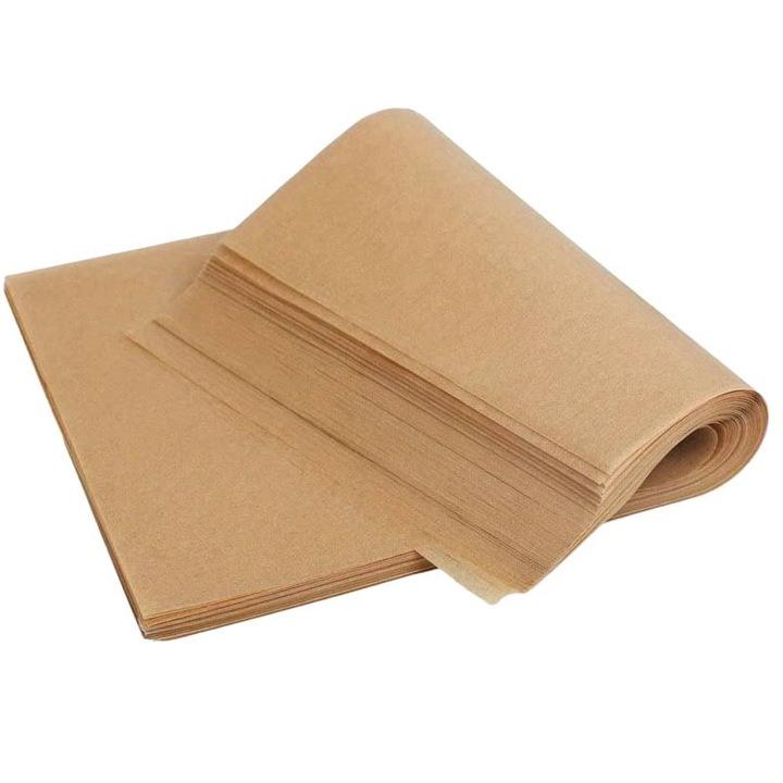 Set 16 foi hartie de copt siliconata, Kuchcik, 38 x 42 cm, maro