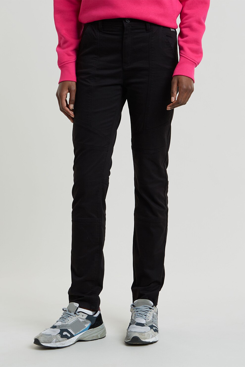 G-Star, Pantaloni chino cu buzunare oblige, Negru, W27-L32