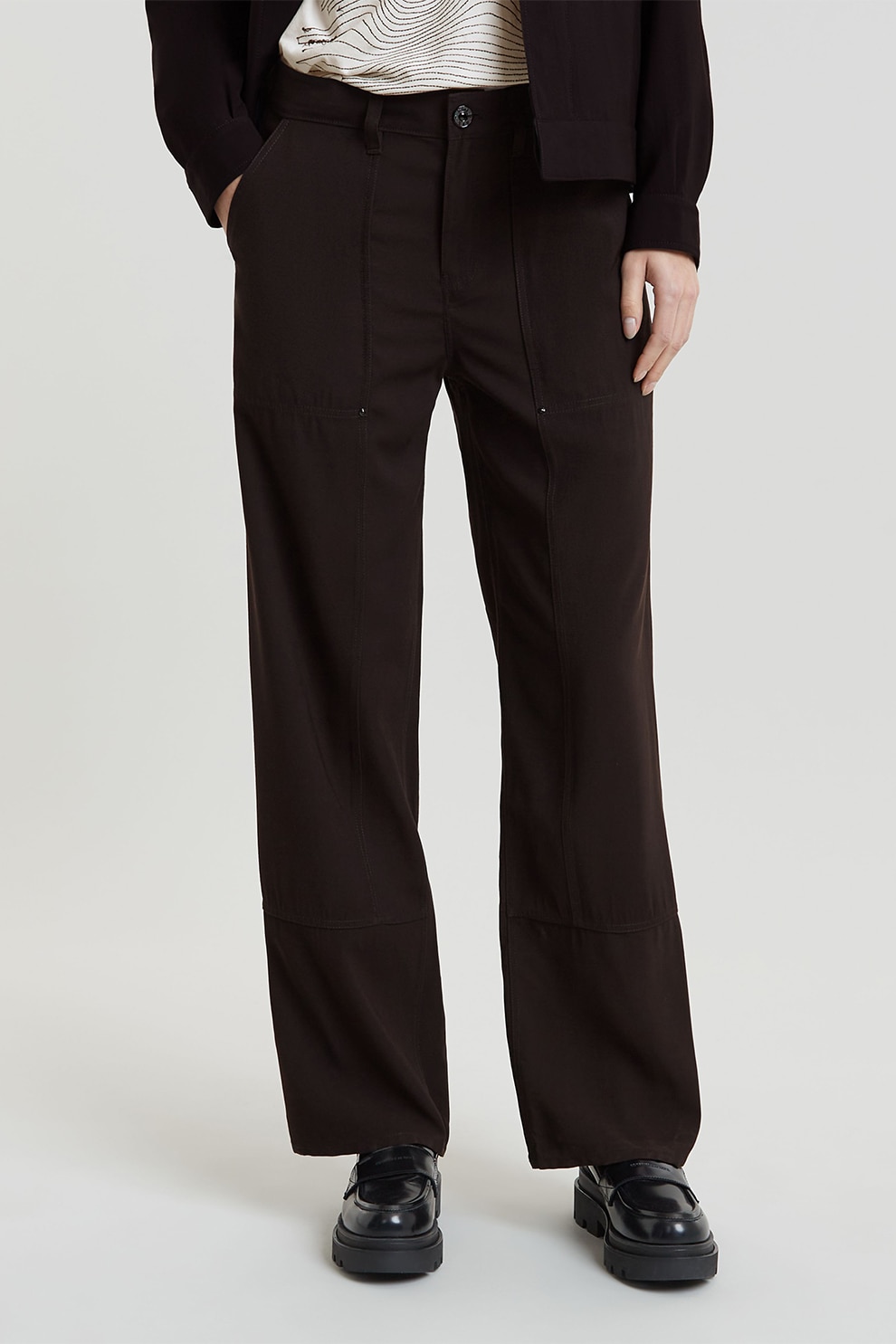 G-STAR, Pantaloni drepti, Negru, W27-L32