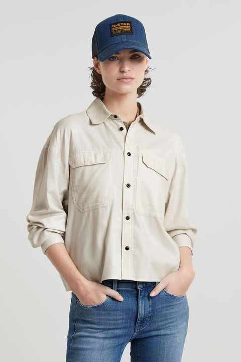 G-Star, Camasa crop lejera, Crem