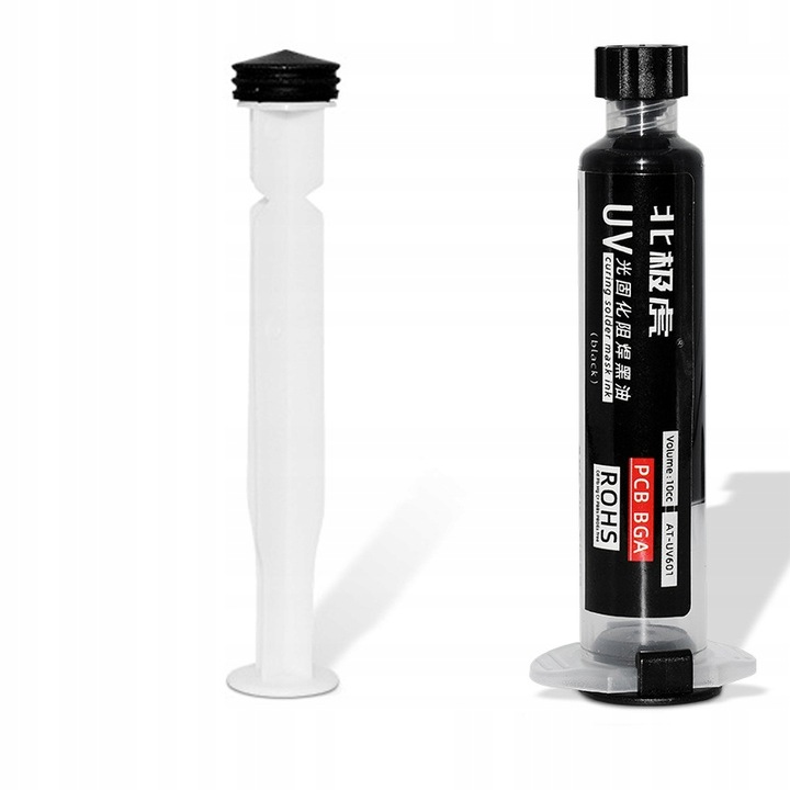 Masca de lipit UV Rosfix, protectie PCB, UV, negru, 10ml
