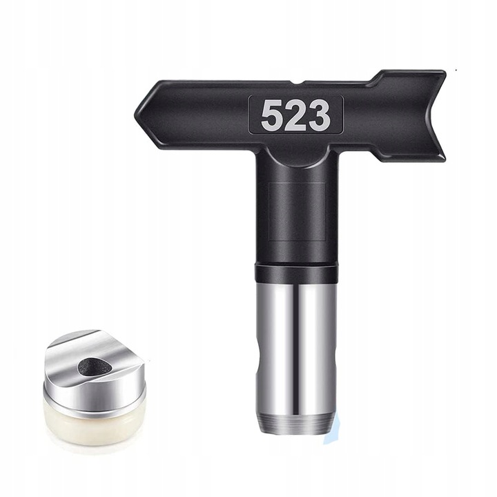 Duza de vopsit Rosfix UltraBlack 523, garnitura, negru, metal nichelat