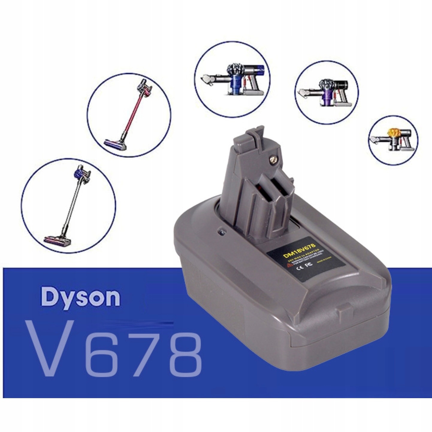 Set adaptor Rosfix pentru odkurzacze Dyson V6/V7/V8, protectie