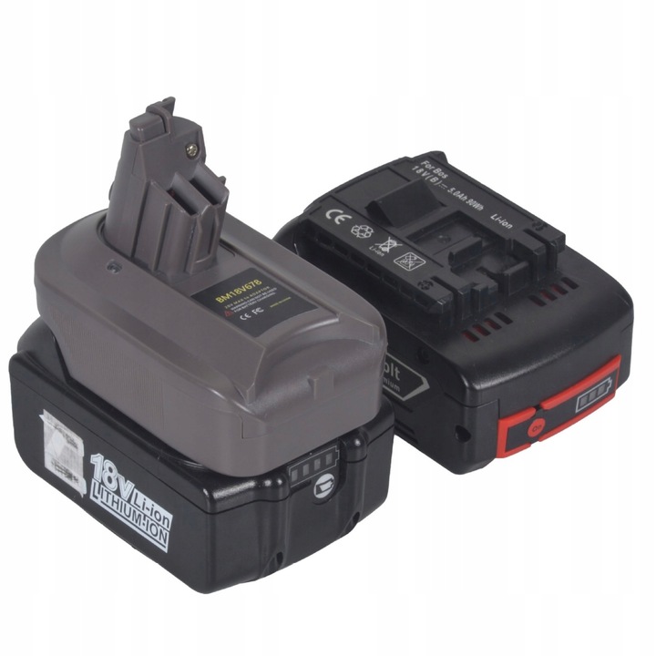 Set adaptor Rosfix pentru odkurzacze Dyson V6/V7/V8, protectie supraincalzire, negru