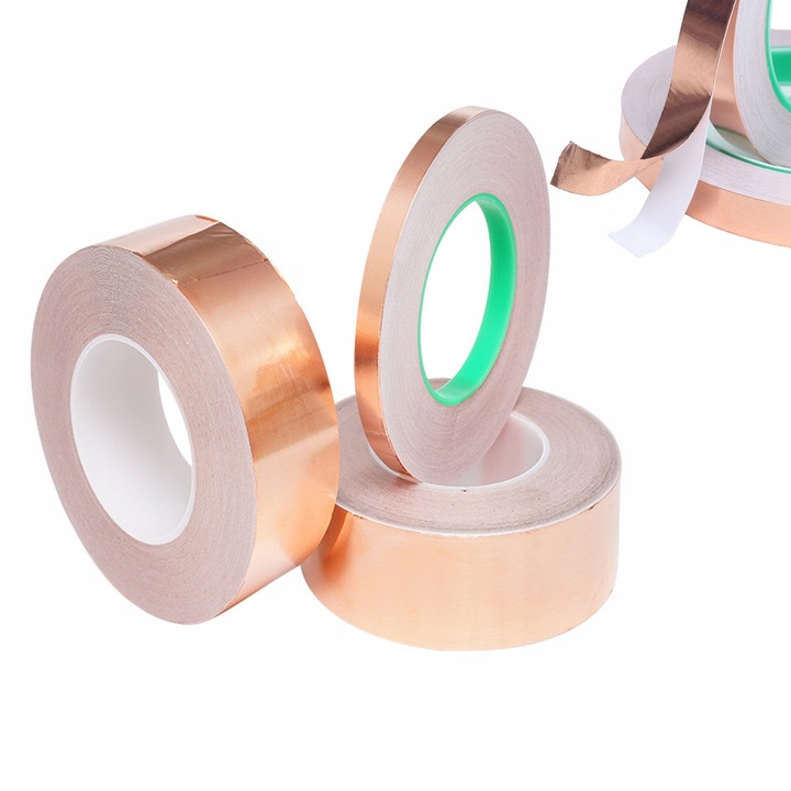 Banda de cupru Rosfix, 50mmx20m, conductivitate dubla, grosime 0,05mm