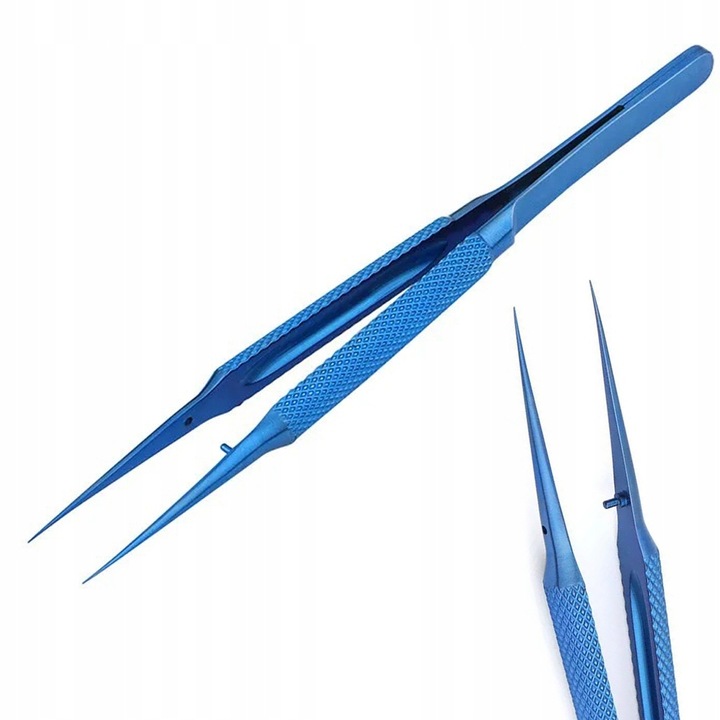 Penseta precisa Rosfix BT-11, varf drept, rezistenta la coroziune, 140mm, albastru