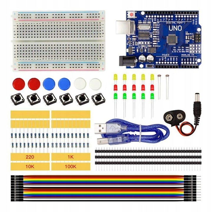 Комплект ACS S, съвместим с Arduino UNO, многоцветен