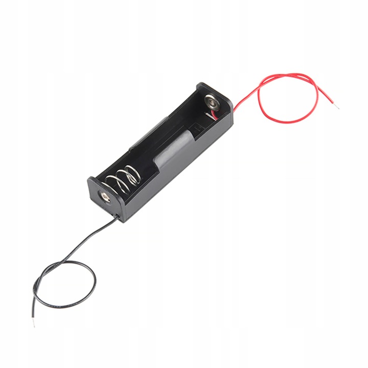 Държач за батерия, Rosfix, 1x18650, с кабел 100mm, 7.5x2x1.8cm