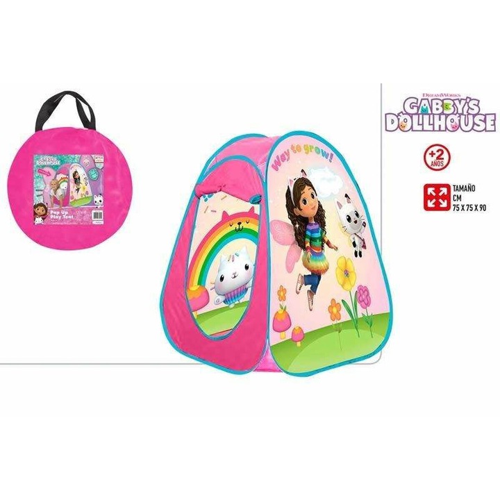 Детска палатка, Къща за кукли Gabby, 75x75x90см