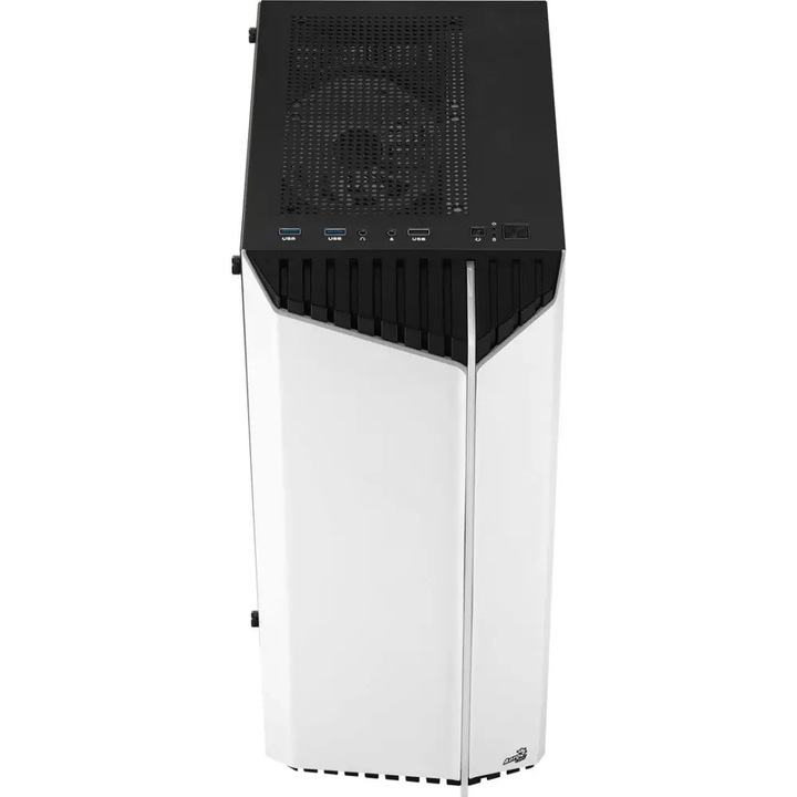 PC tok Aerocool BIONICV2WH, Midi-Tower, SPCC, Edzett üveg, ATX/Micro ATX/Mini ITX, fehér, 2,5 kg