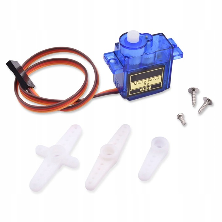 Mikro szervomotor, Rosfix Tower Pro SG90, 9g, 180°, 22,2x11,8x31 mm