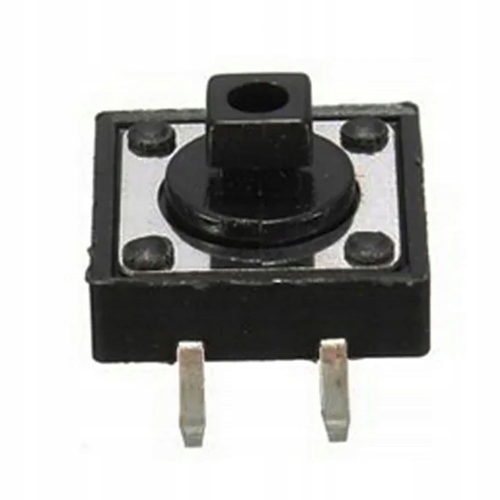 Комплект от 2 тактови превключвателя Rosfix, 12x12x7mm, за електронни устройства, черни