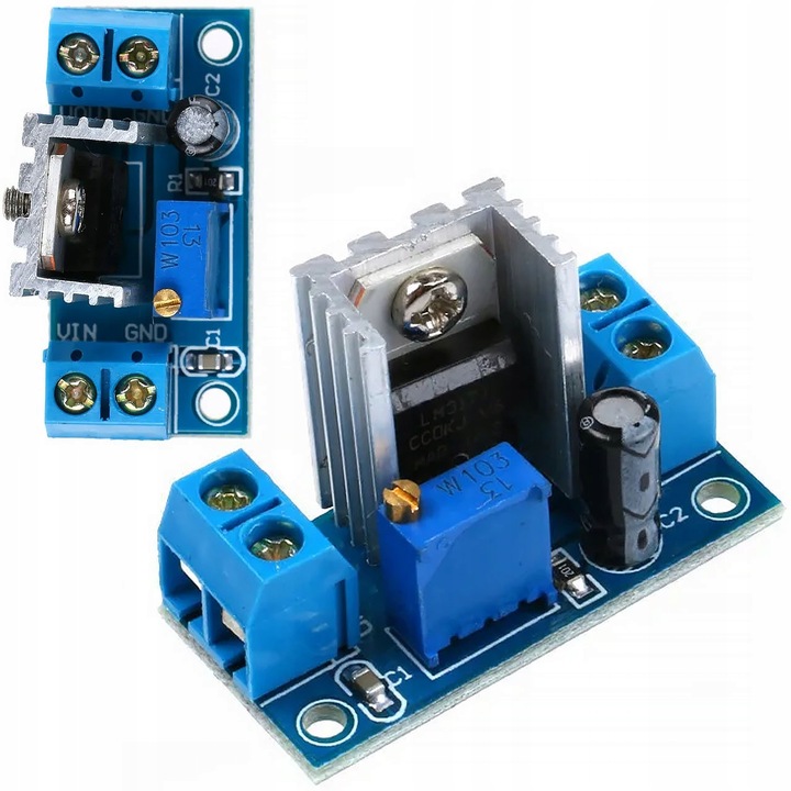 Стабилизатор на напрежението, Rosfix, Регулируем, 1,5 A, 37 V, Син