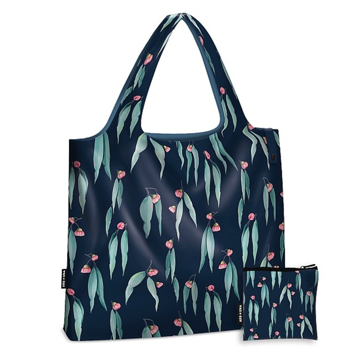 Ars Una virágos bevásárlótáska - Eucalyptus