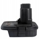 Set adaptor Rosfix DCA1820 pentru acumulatori Dewalt si Milwaukee 18V/20V, montaj simplu, negru