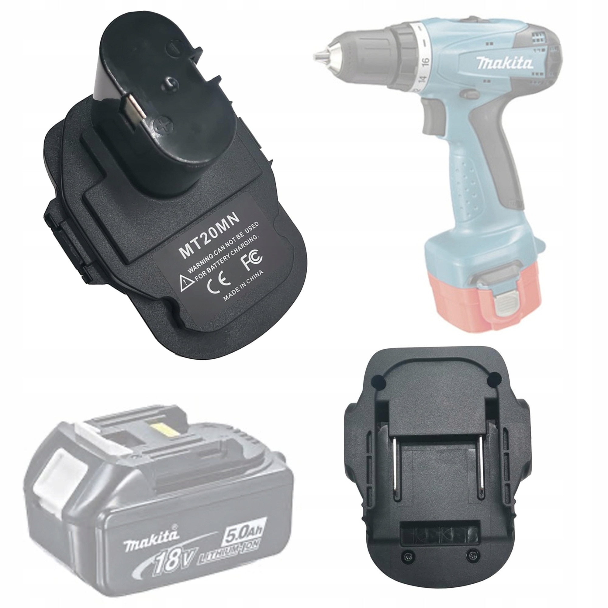 Set adaptor Rosfix pentru scule Makita 18V NiCd si NiMh