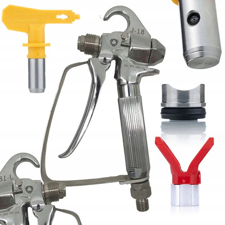 Rosfix UltraSpray J-18 festékszóró pisztoly, ergonomikus, 517-es fúvóka, max. 3600psi