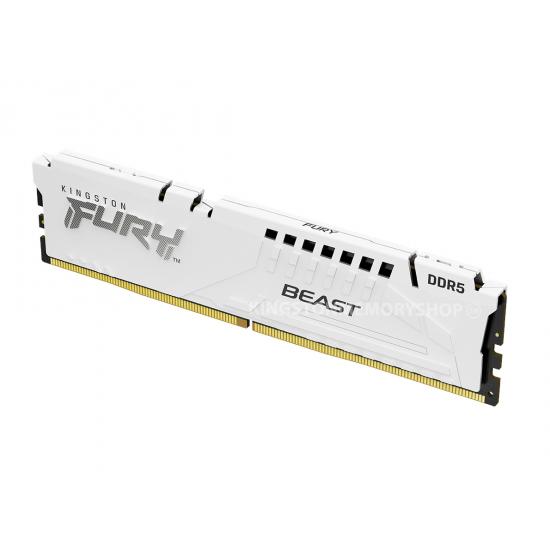 kingston DDR5 6400 32GB(16GB×2枚) Memorie KINGSTON 16GB DDR5 6400MHz CL32 FURY Beast White - eMAG.ro