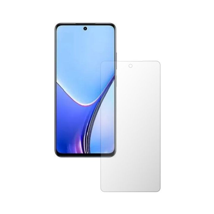 ISkinz Самовъзстановяващо се защитно фолио за екран за Realme V50s - Удобен за калъф, Invisible Skinz UHD, ултра-прозрачен силикон с пълно покритие, залепващ и гъвкав