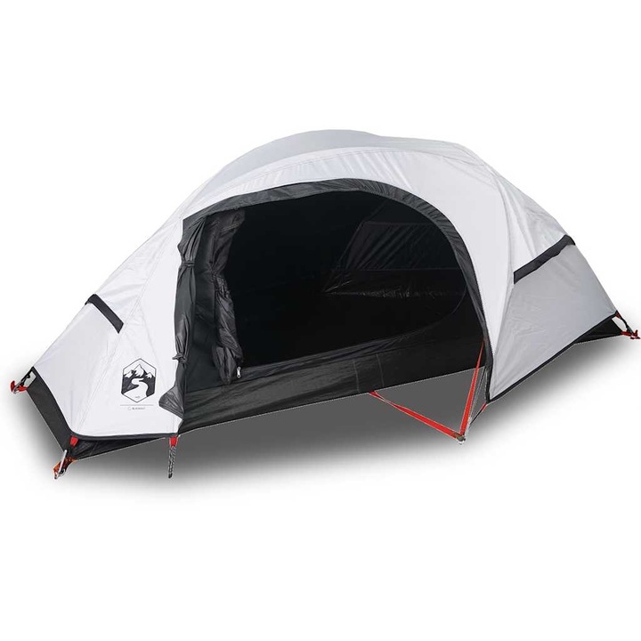 VidaXL 1 személyes fehér sötétítőszövet vízálló kupolás kempingsátor 230 x 140 x 83 cm 2.2 kg